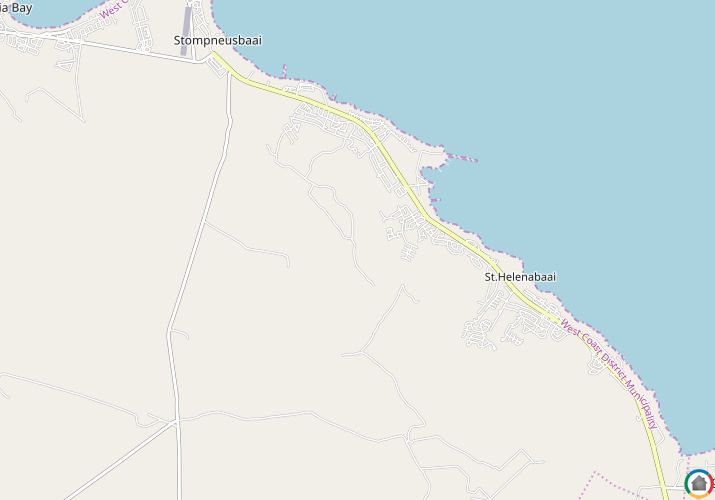 Map location of St Helena Bay